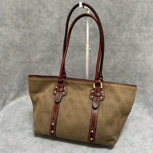 Dooney & Bourke tote shoulder bag monogram canvas